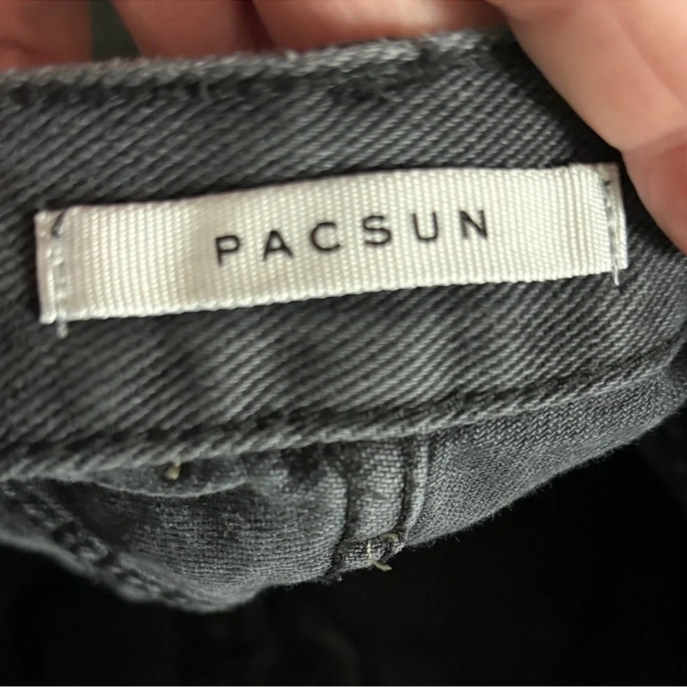 PacSun Charcoal Distressed Women's Cropped Jeans